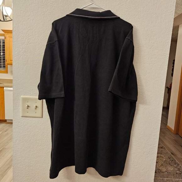 CASE IH AGRICULTURE Black Polo Shirt with Logo - Short Sleeves - Men's 2XL-3XL - Picture 6 of 6